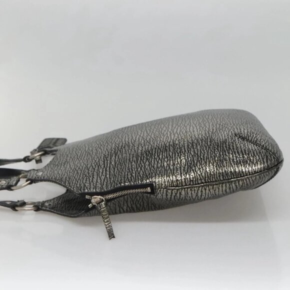 SAINT LAURENT Metropolis Shoulder Bag Leather Silver - Picture 3 of 16